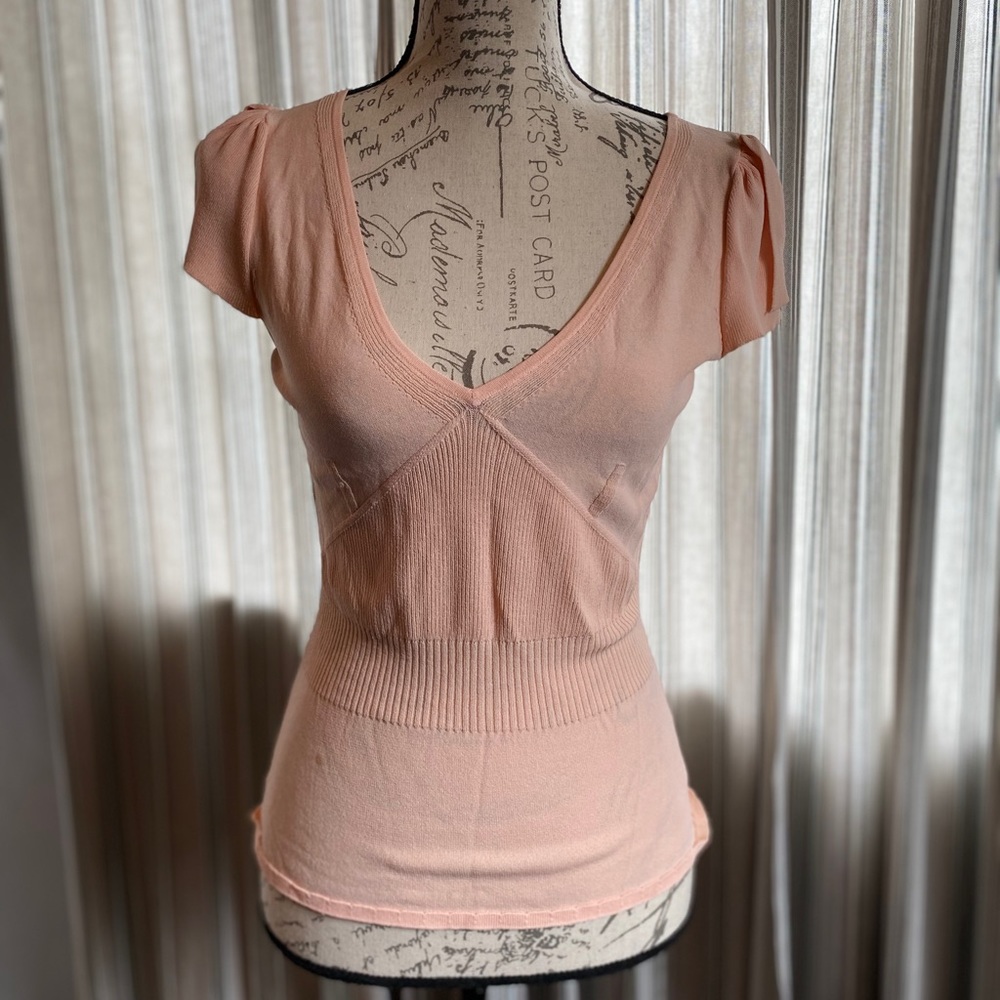 Light coral, Max Studio top